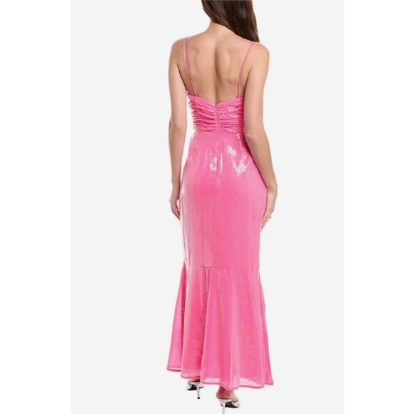 Hutch Tylia Pink Sequin Maxi Dress | Size 2 NEW NWT! - Picture 3 of 6